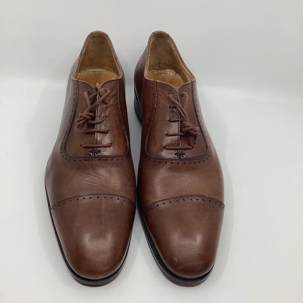 Mercanti Fiorentini Leather Cap Toe Oxford Dress Shoes Mens 11.5 Heritage